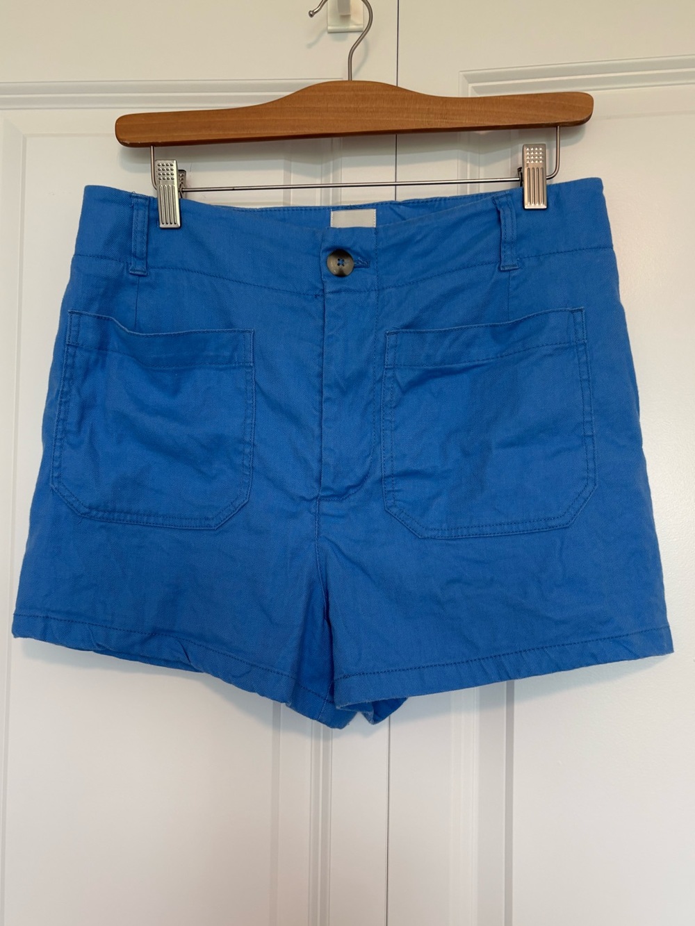 Maeve Colette Blue Linen Shorts Size 30
